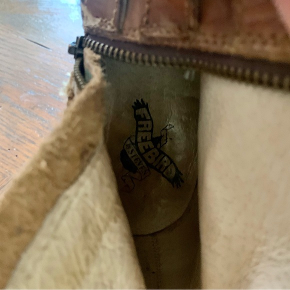 Freebird by Steven Irish leather Boots Distressed harness Western $295 Size 7 - Picture 10 of 10